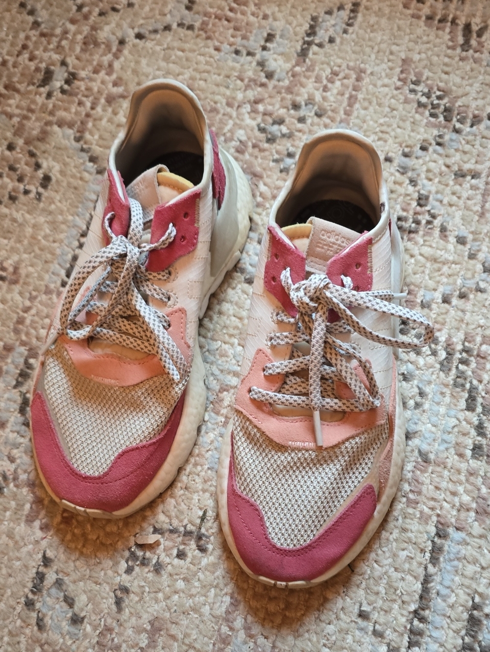 Adidas Women’s Pink Accent Athletic Sneakers
